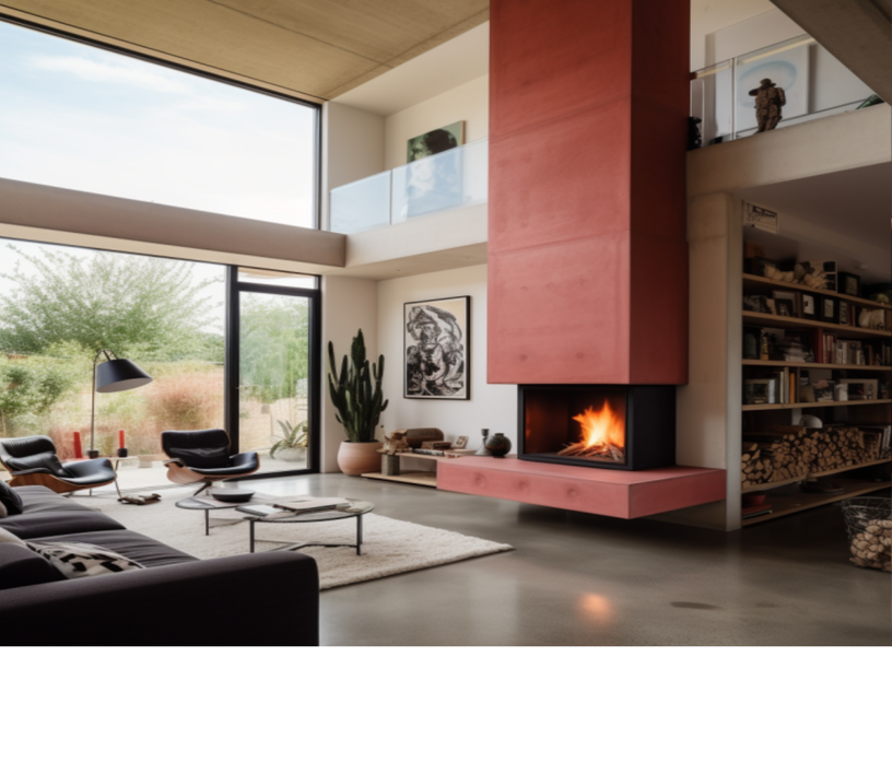 Cheminée design
